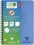 Spirálfüzet, Clean`Safe, A5, 60 lapos, kockás, antibakteriális - Clairefontaine